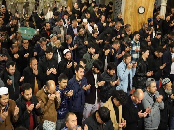Prayer at Kucucekmece Fatih mosque for the Uyghur victims killed in fire