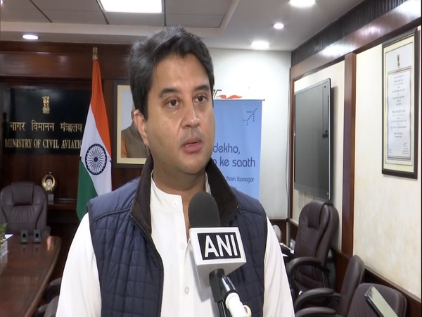 Union Minister of Civil Aviation Jyotiraditya Scindia (Photo:ANI)