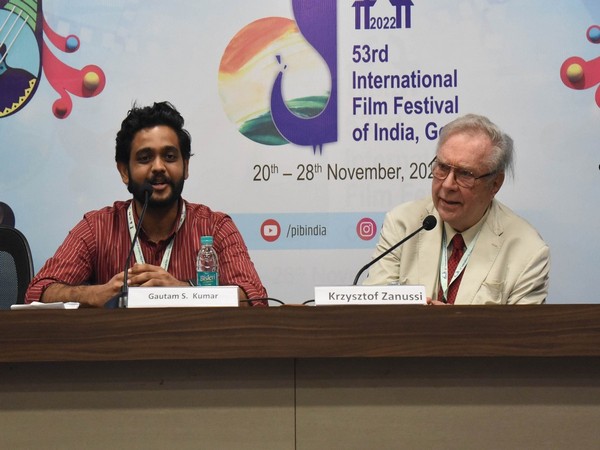 Director of film 'Perfect Number' Krzysztof Zanussi at Press Conference, IFFI (Image Source: PIB)