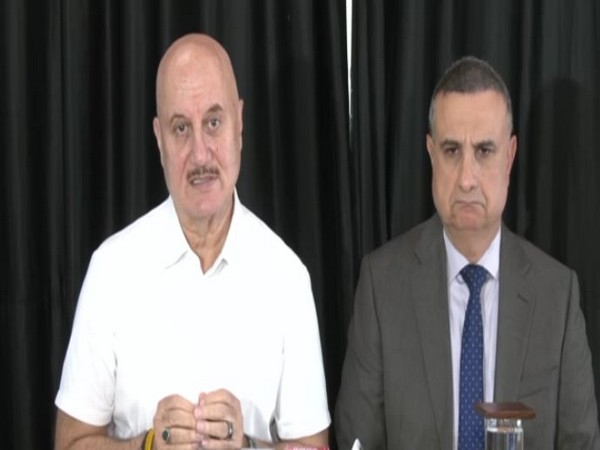Anupam Kher and Kobbi Shoshani during media interaction (ANI/Photo)