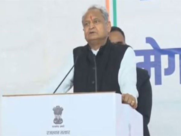 Rajasthan Chief Minister Ashok Gehlot at the mega job fair event in Binkaner. 