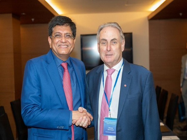 Union Commerce Minister Piyush Goyal with Australian counterpart Don Farrell. 