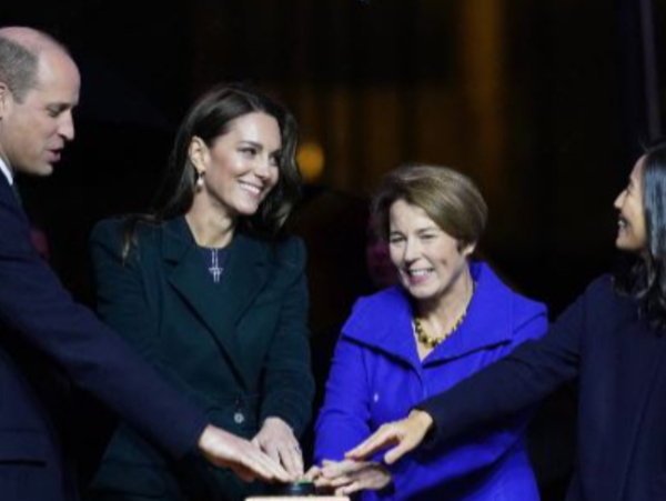 Prince William, Kate Middleton with Massachusetts Governor-elect Maura Healey and Boston Mayor Michelle Wu