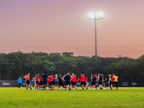 Mumbai City FC players in practice session (Photo: Mumbai City FC/ Twitter)