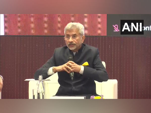 EAM S Jaishankar at a press briefing in G20 University Connect event in Delhi. 
