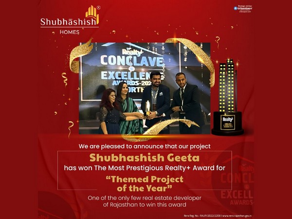 Shubhashish Homes wins the most prestigious Realty+ award for 