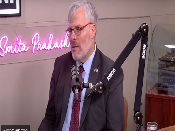 Israel's Ambassador to India Naor Gilon during the interview (Photo/ANI)