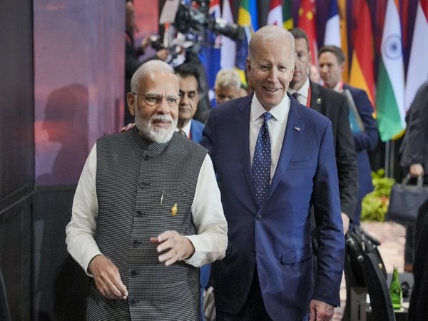 Prime Minister Narendra Modi with US President Joe Biden. (Photo Credit - Twitter)