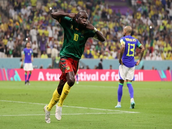 Vincent Aboubakar scored to give Cameroon win (Photo: Twitter@FIFAWorldCup) 