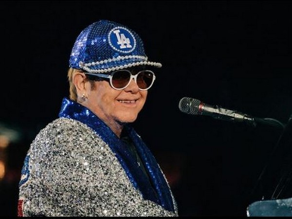 Singer Elton John at Dodger Stadium (Image Source: Instagram)