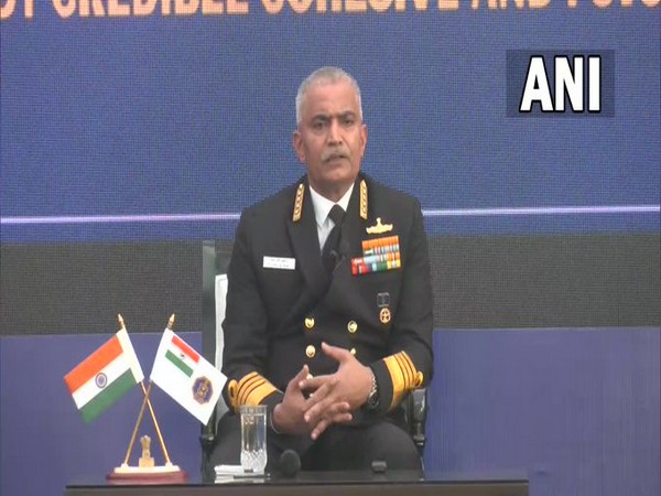 Navy Chief Admiral R Hari Kumar addressed a press conference in New Delhi on Saturday.