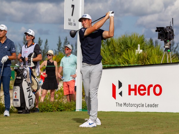 Viktor Hovland in action during first day of World Challenge (Image: World Challenge media)
