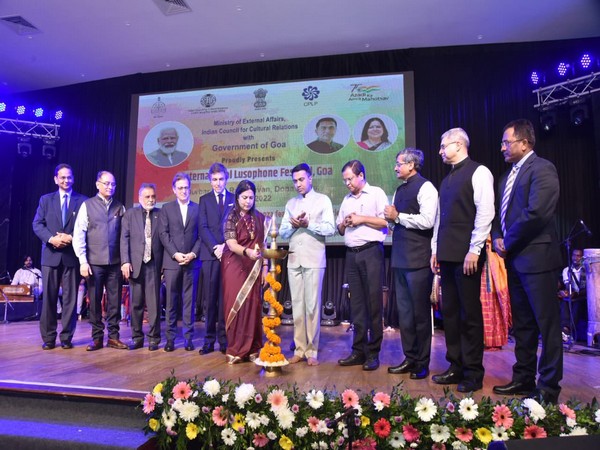 MoS for External Affairs Meenakashi Lekhi and Goa CM Pramod Sawant inaugurate International Lusophone Festival (Twitter/@M_Lekhi)