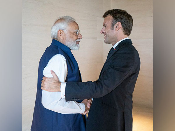 Prime Minister Narendra Modi, French President Emmanuel Macron (Twitter/@EmmanuelMacron)