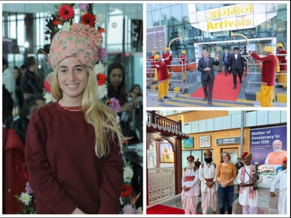 Guests arrive for G20 Sherpa meeting in Udaipur (Image: Twitter/@G20)