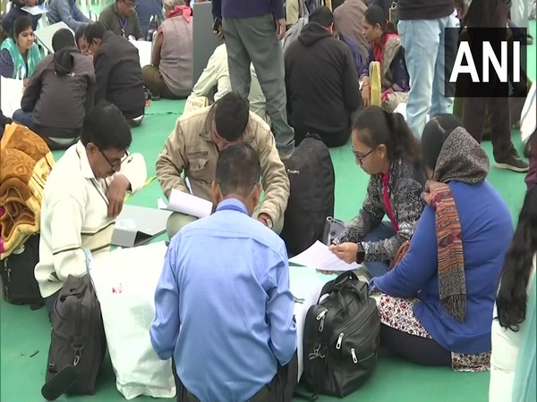 Visual from the EVM distribution center in Gandhinagar (Photo/ANI)
