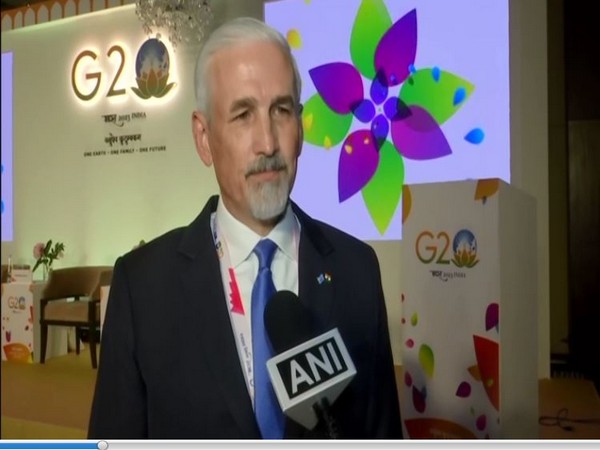 UN Resident Coordinator in India, Shombi Sharp talking to ANI