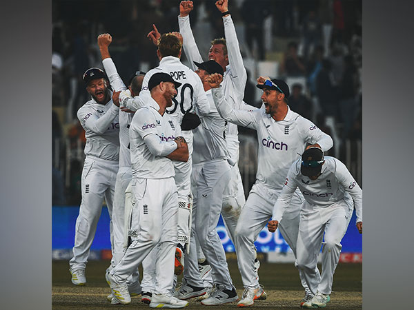 England celebrate their win. (Photo- ICC)