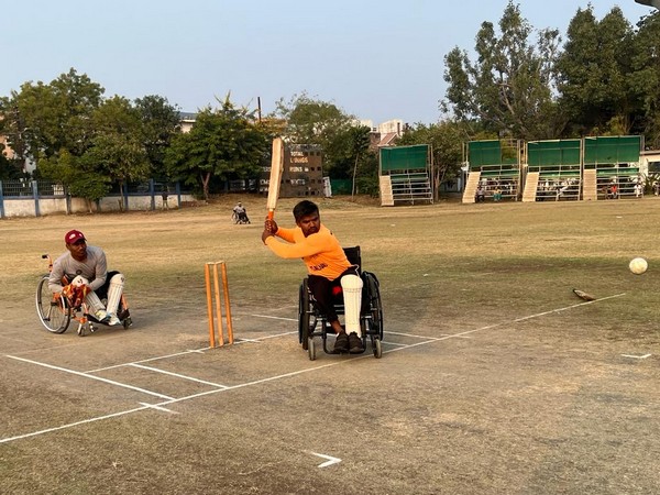 A player in action at Ankur playground (Photo/ANI)