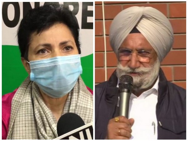 Congress leaders Kumari Selja and Sukhjinder Singh Randhawa (Photo/ANI)