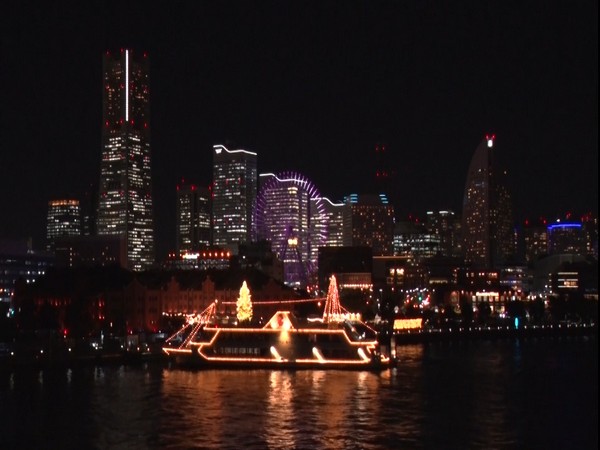 Yokohama holds illumination event to attract visitors. 