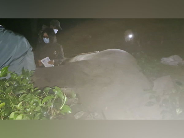Wild elephant found dead in Assam's Sonitpur (Photo:ANI)