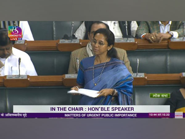 Nationalist Congress Party (NCP) MP Supriya Sule in Lok Sabha