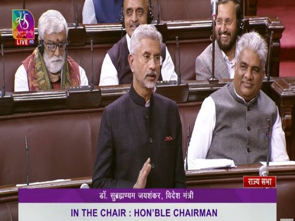 External Affairs Minister S Jaishankar delivering his remarks in Rajya Sabha on the  'Latest Developments in India's Foreign Policy'.