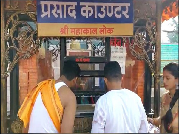 Prasad counter at Mahakal temple (Photo/ANI)