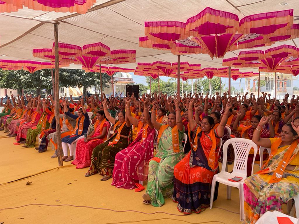 Gujarat BJP Mahila Morcha (Photo/ANI)