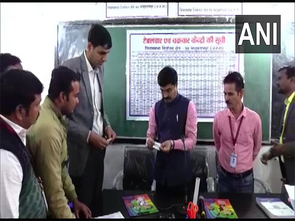 Counting of votes in Bhanupratappur Assembly bypoll underway in Kanker (Photo/ANI)