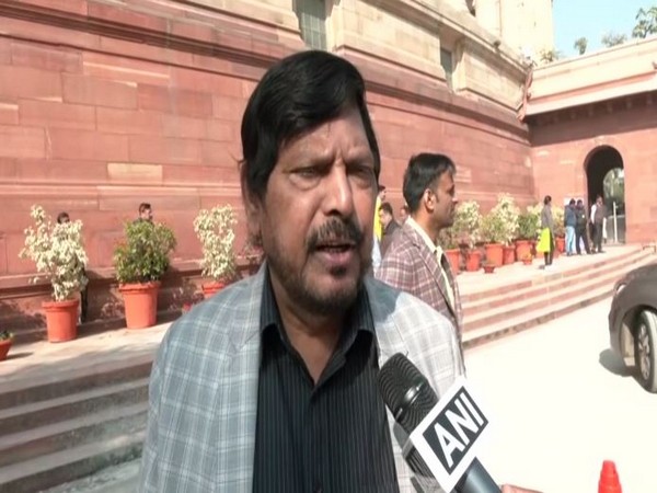 Union Minister Ramdas Athawale speaking to ANI on Thuesday.