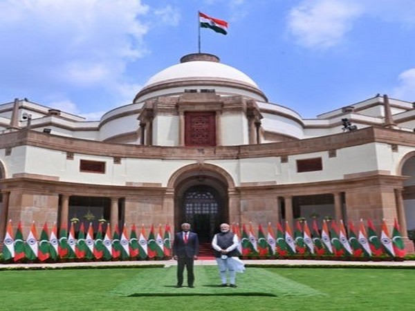 Maldives President Ibrahim Mohamed Solih and Prime Minister Narendra Modi. (Photo Credit: India mission in Maldives Twitter)