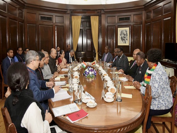 VP Dhankhar meets Zimbabwe's parliamentary delegation (Image Credit: Twitter/@VPSecretariat)