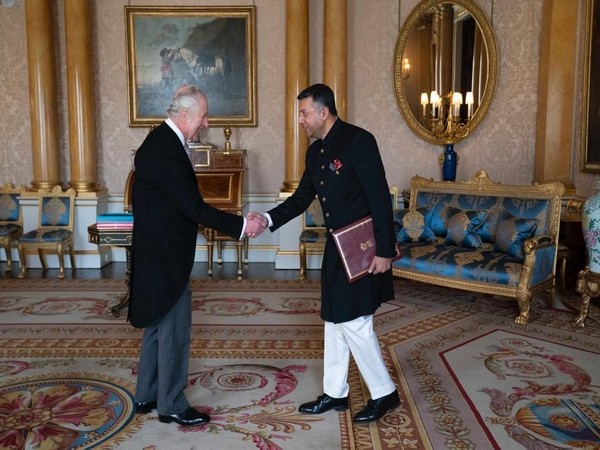 King Charles III and Indian High Commissioner Vikram Doraiswami (Image Credit: Twitter/@HCI_London)