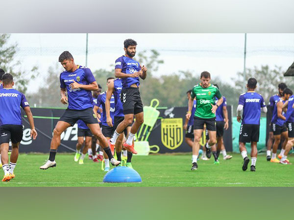 Hyderabad FC players in practice session (Photo: Hyderabad FC/ Twitter)