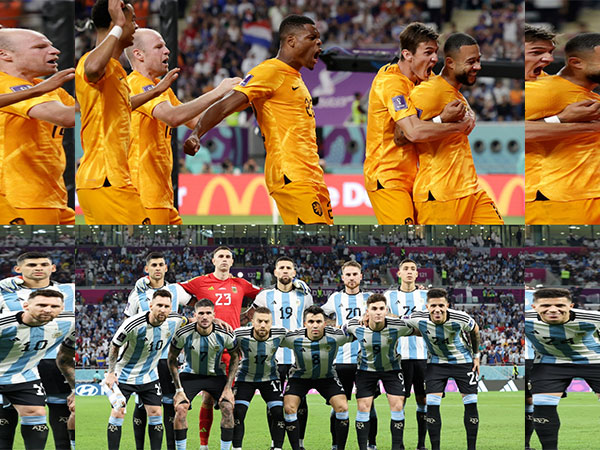 Netherlands and Argentina teams (Photo: OnsOranje/ Seleccion Argentina -Twitter)