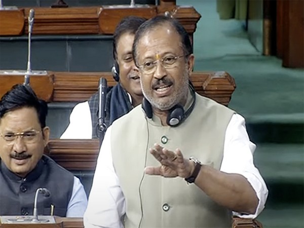 Union Minister of State for External Affairs V Muraleedharan speaks in the Lok Sabha during the Winter Session of the Parliament, in New Delhi on Friday. (ANI Photo/ SansadTV)