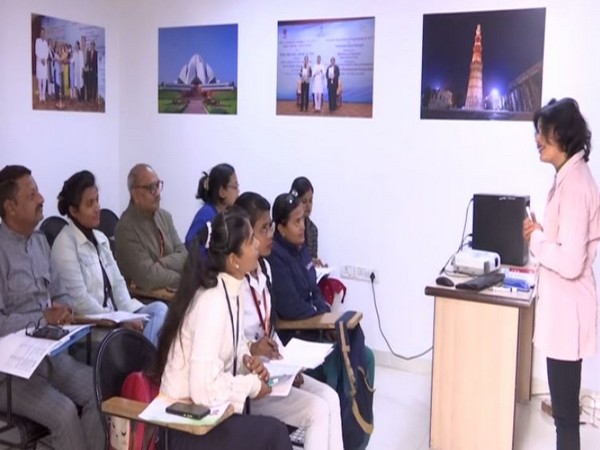 Cab drivers being trained foreign languages under the programme. (Photo/ANI)