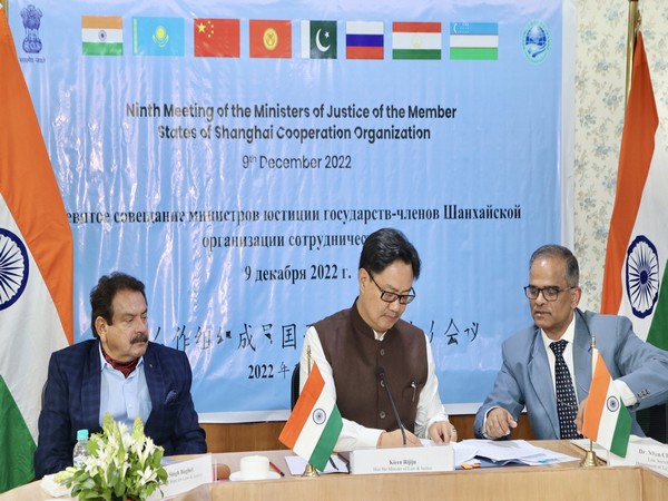 Union Law Minister Kiren Rijiju in virtual ninth meeting of ministers of justice of the Shanghai Cooperation Organisation