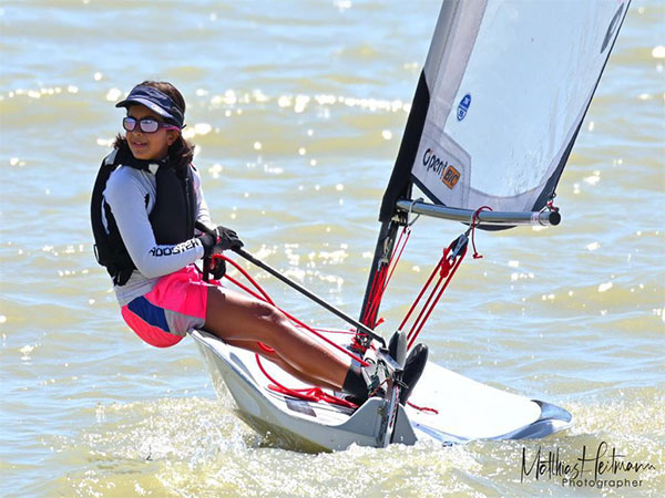 Indian sailor Anandi Nandan Chandavarkar in action (Image: King's Cup Regatta)