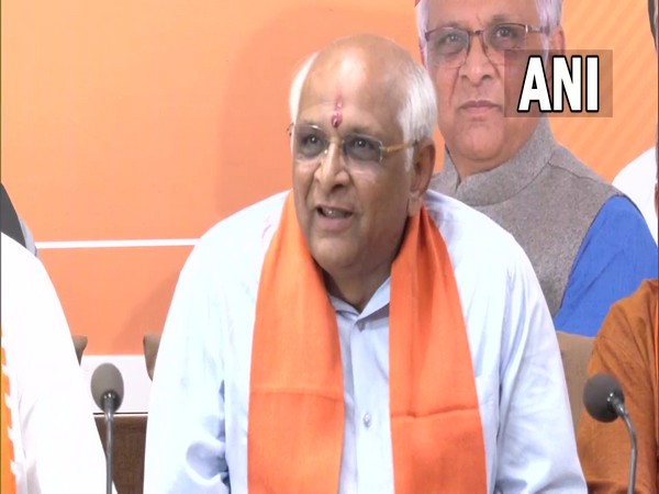 Bhupendra Patel at the meeting of newly elected Gujarat MLAs. (Photo/ANI)