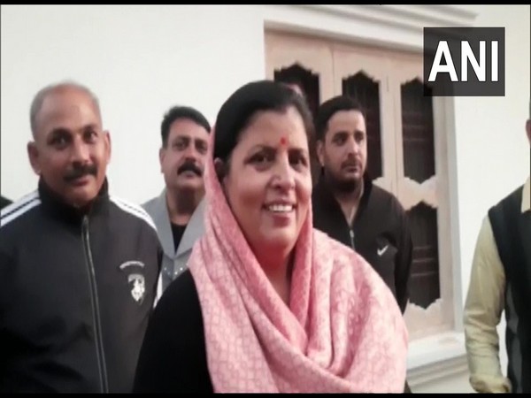 Kamlesh Kumari, wife of Himachal Pradesh CM-designate Sukhwinder Singh Sukhu. (ANI/Photo)