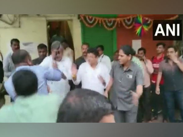 Ink thrown at Maharashtra cabinet minister Chandrakant Patil