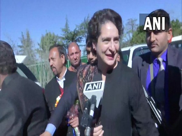 Congress General Secretary Priyanka Gandhi Vadra in Shimla (Photo/ANI)