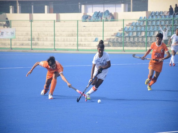 Players in action during Khelo India Women's Hockey League (Image: Hockey India)