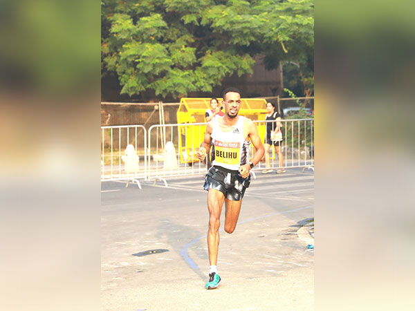 Andamlak Belihu in action during Delhi Half Marathon (Image: Delhi Half Marathon)