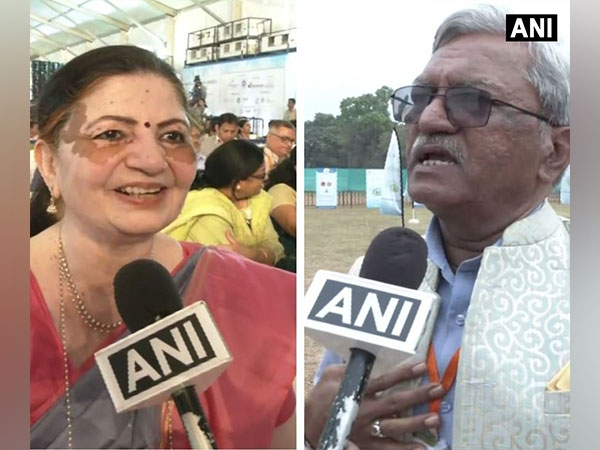 Visitors attending the 9th World Ayurveda Congress in Panaji on Sunday (Photo/ANI)