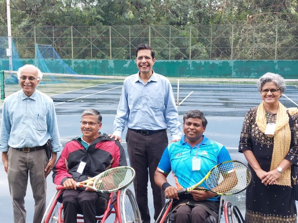IIT Madras officials with players during Sports Carnival event (Photo/ANI) 