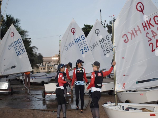 Participants with their Yacht for 2022 Optimist Asian and Oceanian Championship (Image: NOAA/YAI)